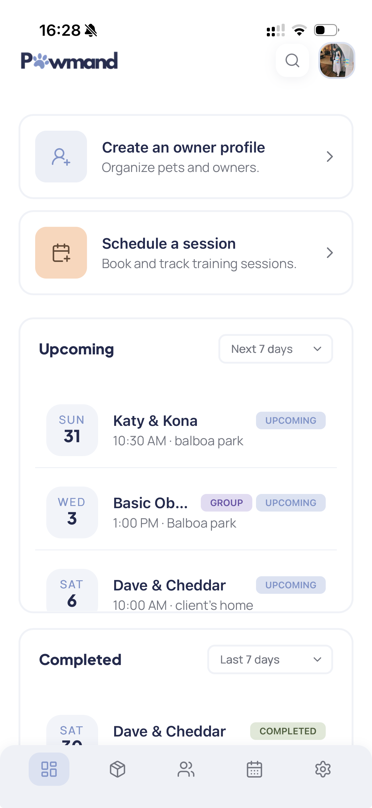 Pawmand mobile app